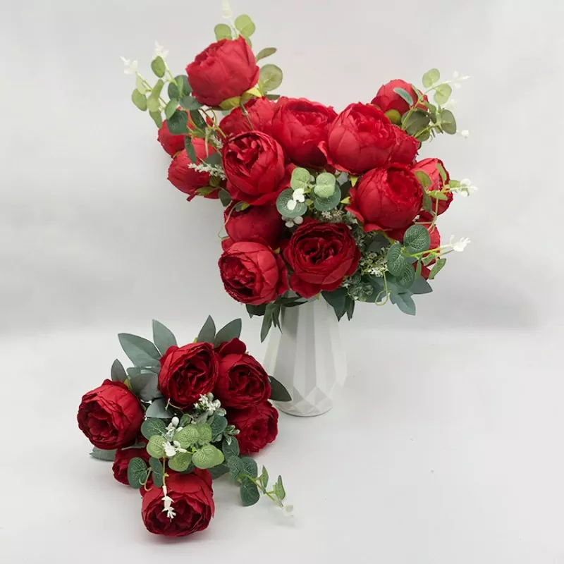Bunga sutra Bouquet Peony
