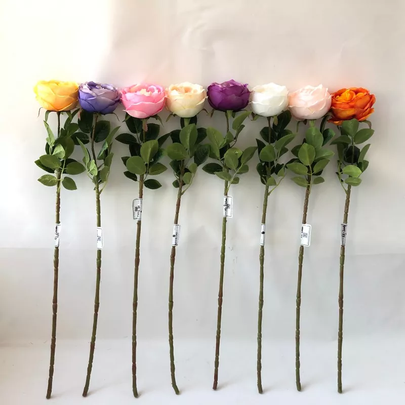 Kembang peony putih palsu